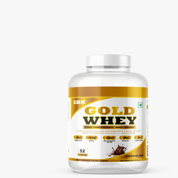 SBN GOLD WHEY | 35g Protein Per Serving | 15.6g EAAs | 3g Creatine